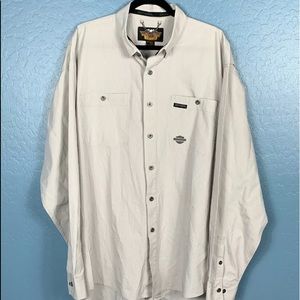 Harley Davidson Mens Long Sleeve Button Down XXL